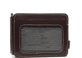 HAARLEM Unisex KUZE 21441 Leather Money Clip Wallet Brown